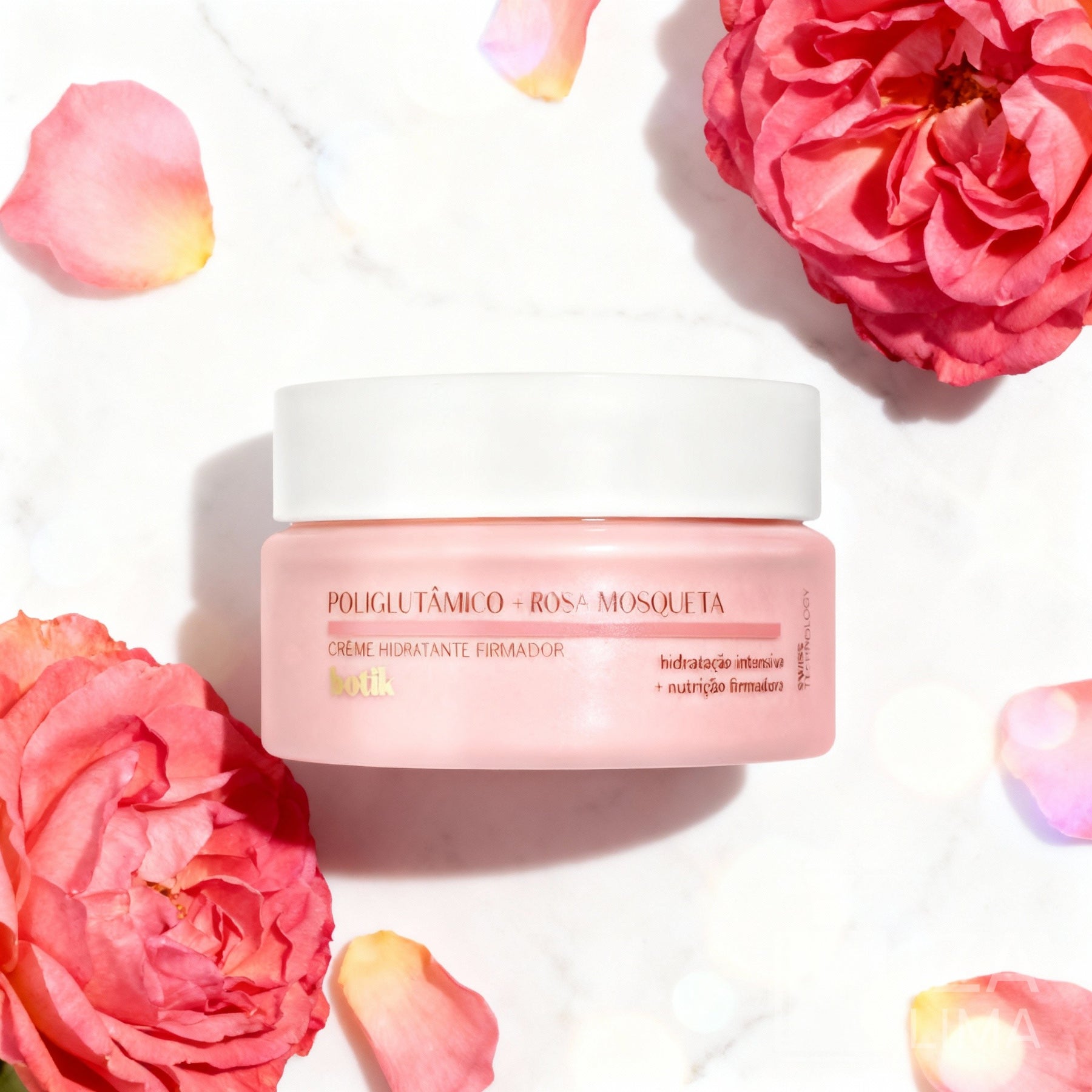 Crème Hydratante Firmante « Poliglutâmico + Rosa Mosqueta » – 50 g