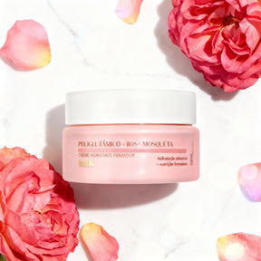 Crème Hydratante Firmante « Poliglutâmico + Rosa Mosqueta » – 50 g